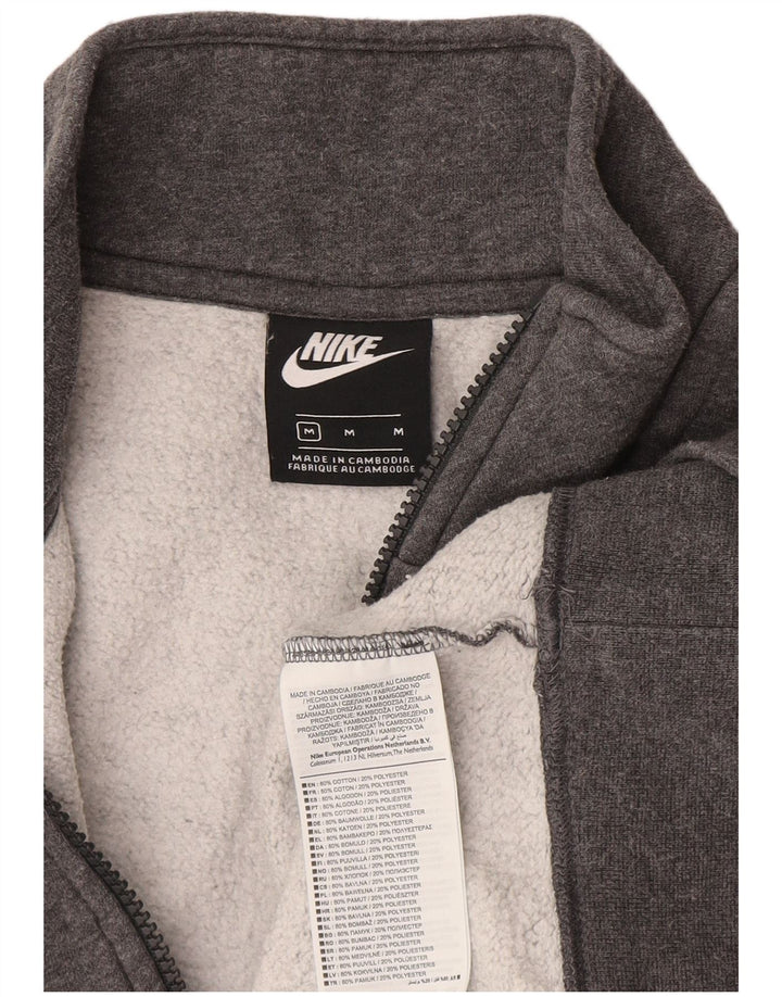 Męska bluza z zamkiem błyskawicznym Nike, średnia, szara, bawełniana nakrapiana