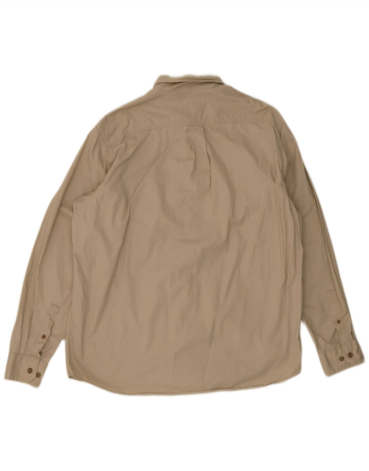 Koszula męska Eddie Bauer, duża, beżowa, bawełniana