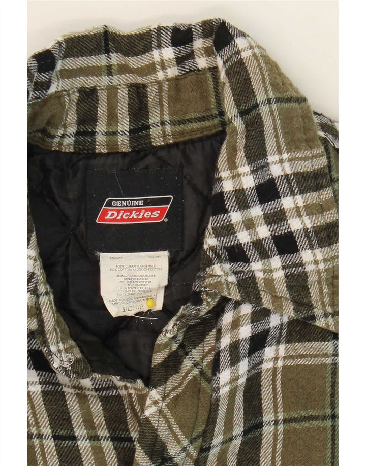 Męska koszula flanelowa Dickies drwal, mała bawełniana kratka khaki