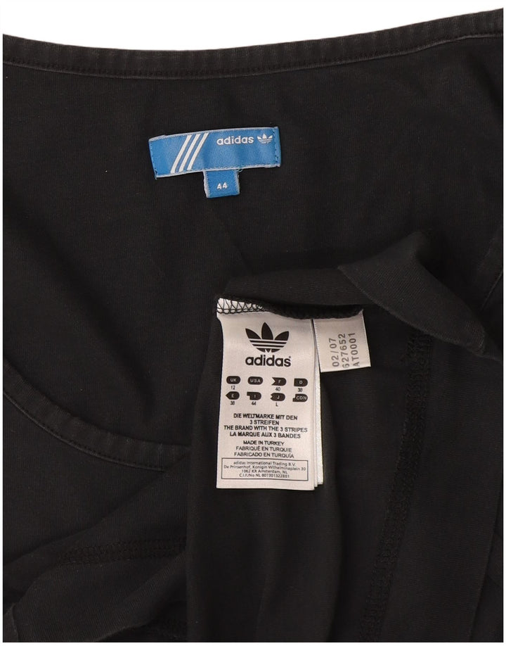 Damska kamizelka graficzna Adidas Top UK 12 Średnia czarna bawełna