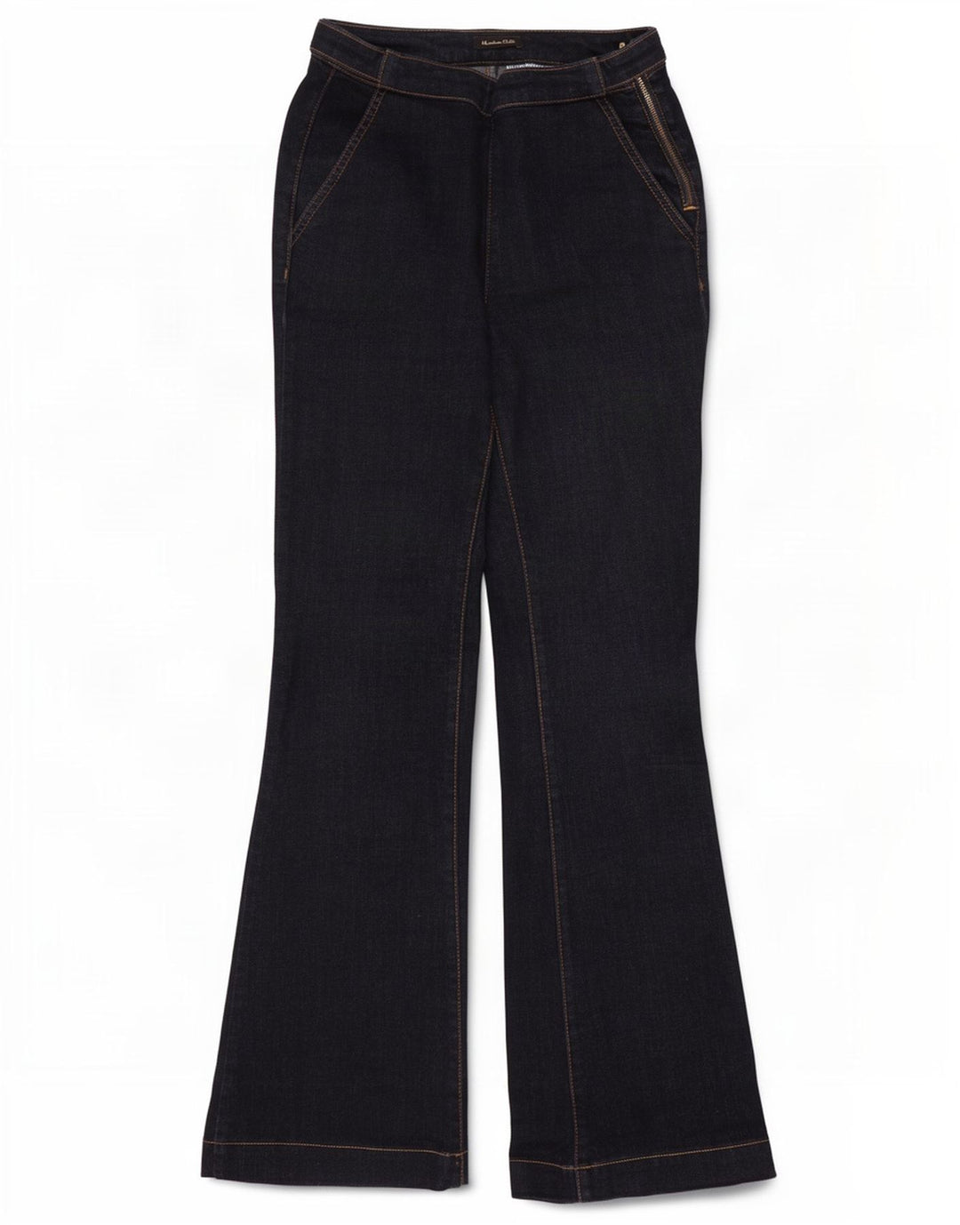 Damskie jeansy rozkloszowane Massimo Dutti W26 L30 Granatowe