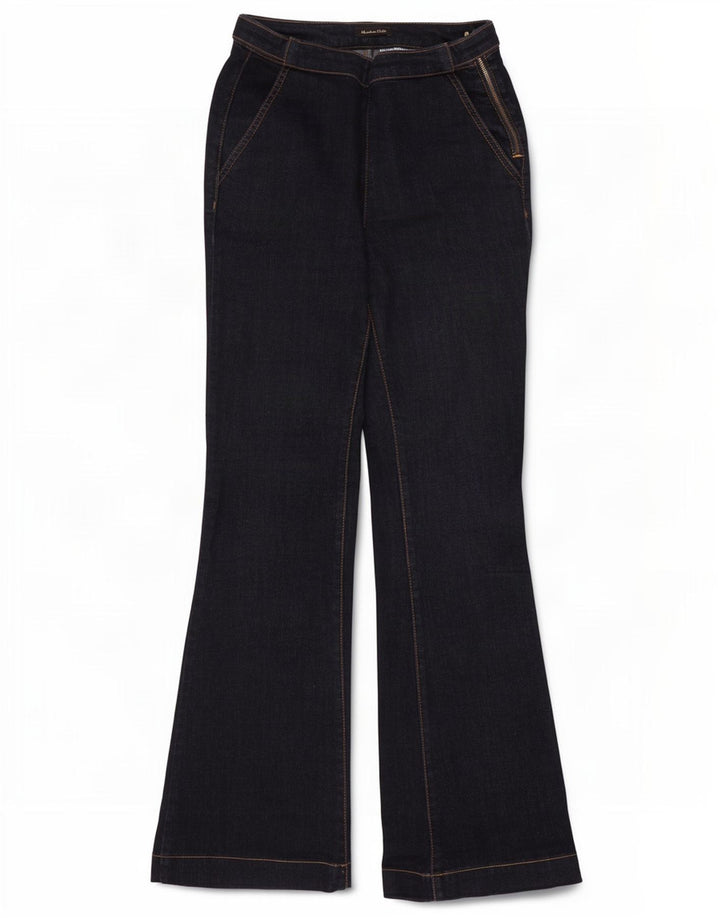 Damskie jeansy rozkloszowane Massimo Dutti W26 L30 Granatowe