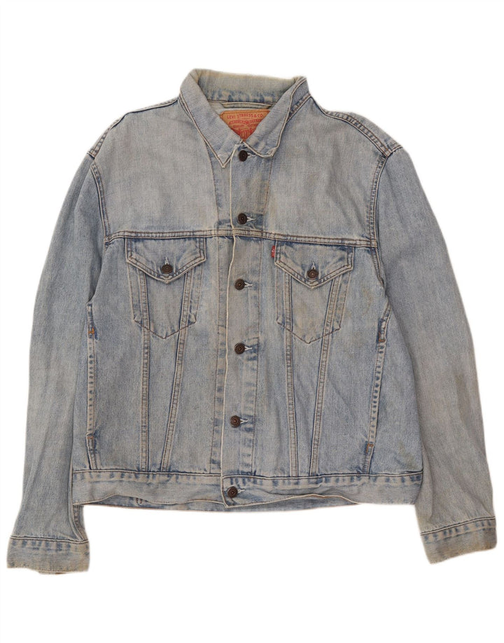 Męska kurtka dżinsowa Levi's UK 40, duża, niebieska, bawełniana