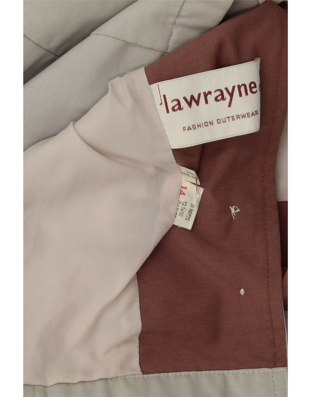 LAWRAYNE Womens Utility Jacket UK 14 Large  Grey Polyester Vintage Lawrayne and Second-Hand Lawrayne from Messina Hembry 