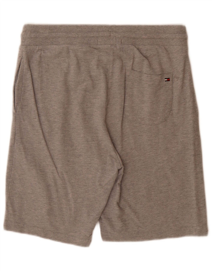 Męskie spodenki sportowe Tommy Hilfiger Średnioszare, bawełniane plamki