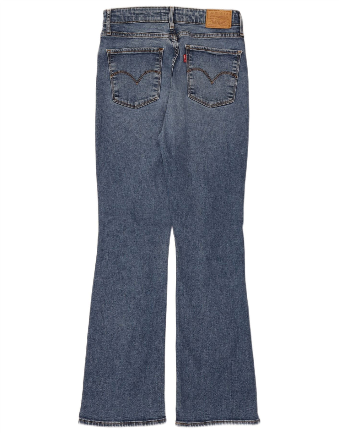 Damskie jeansy LEVI'S 725 z wysokim stanem Bootcut W27 L30 Niebieski Lyocell