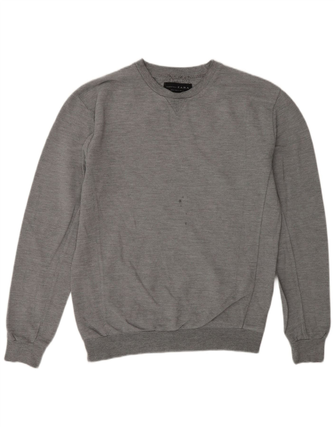 Męski sweter Zara, średnioszary, bawełniany