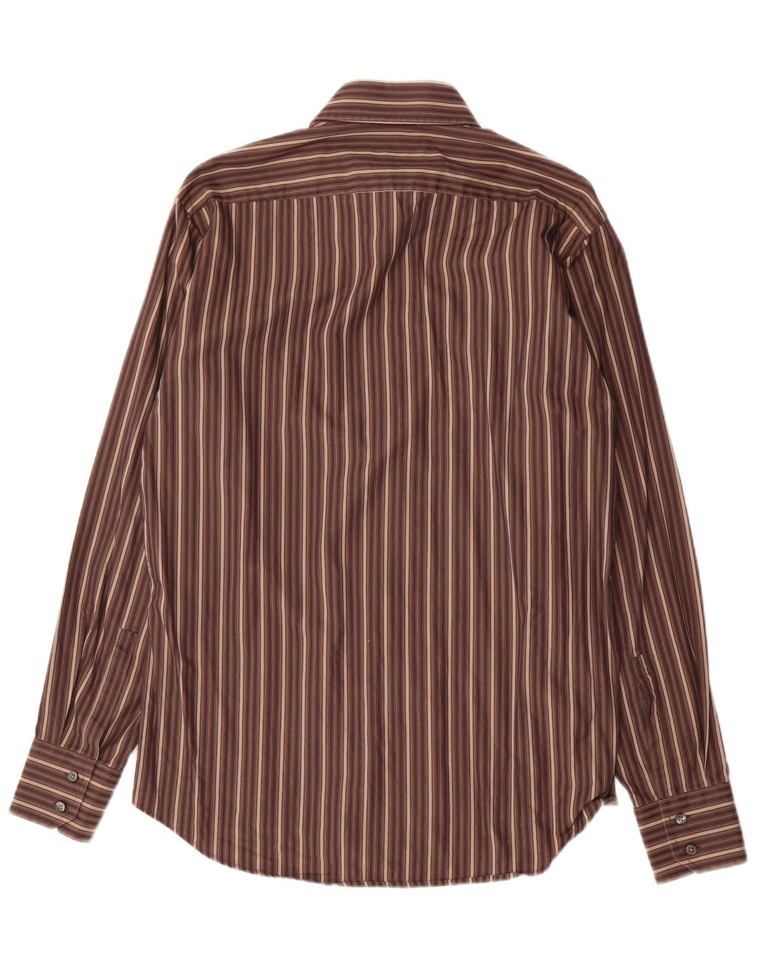 Koszula męska Hugo Boss rozmiar 39 15/2 Średnio brązowa bawełniana w paski