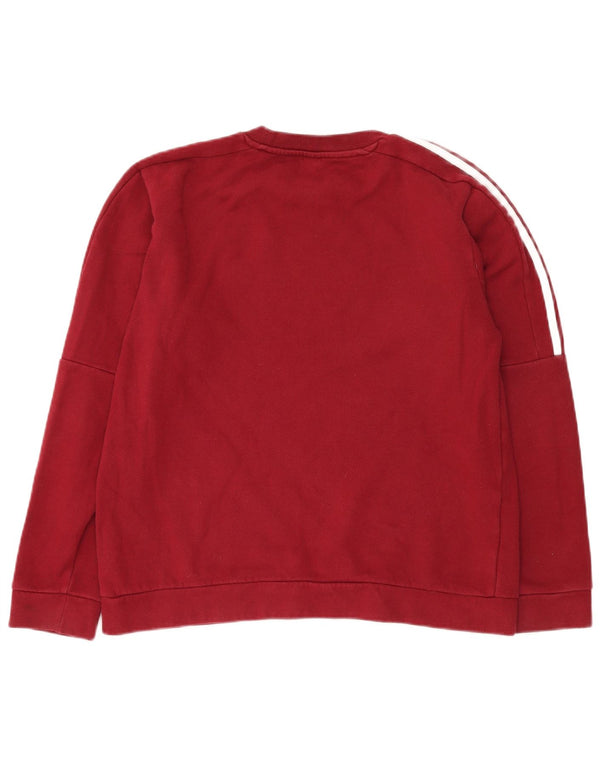 Męska bluza ADIDAS Sweter, średnia bordowa bawełna