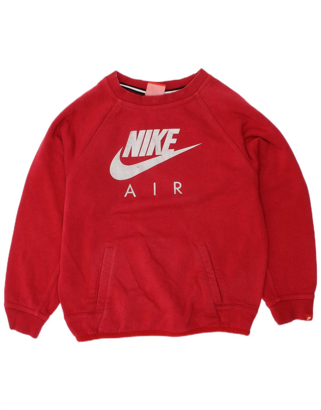 Chłopięca bluza z grafiką Nike, 7-8 lat, XL, czerwona, bawełniana