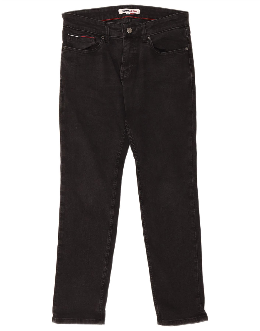 Męskie jeansy slim fit Tommy Hilfiger W32 L30 Czarna bawełna