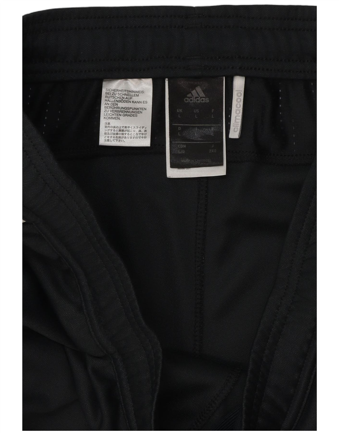 Męskie spodnie dresowe Adidas Climacool, duże, czarne, poliestrowe