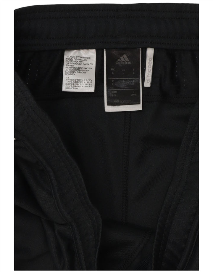 Męskie spodnie dresowe Adidas Climacool, duże, czarne, poliestrowe
