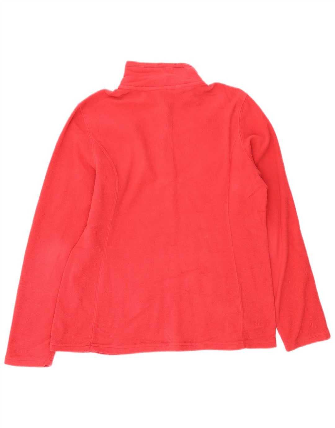 Damski sweter polarowy Eddie Bauer z zamkiem błyskawicznym UK 14, średni różowy poliester