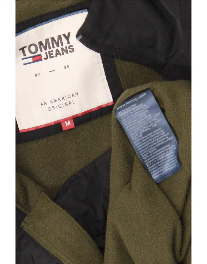Męska kurtka bomber z kapturem Tommy Hilfiger UK 38 Średni czarny poliamid