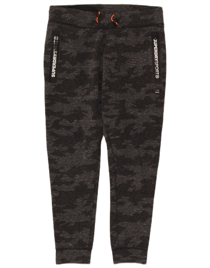 Damski pełny dres Superdry Graphic UK 18 XL, szary kamuflaż, poliester