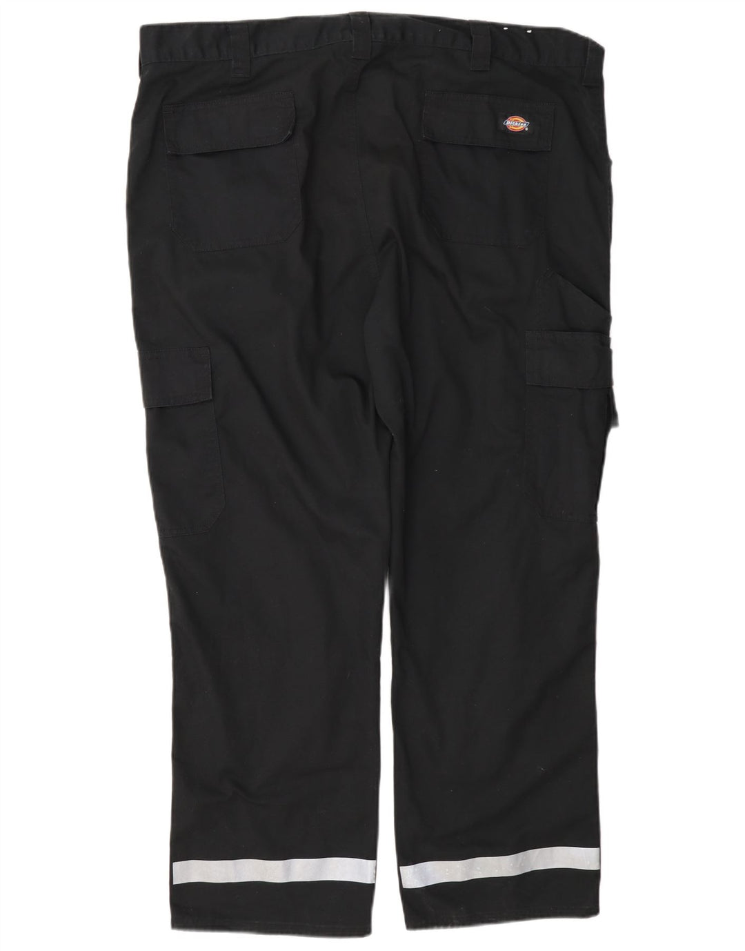 Męskie proste spodnie cargo Dickies W40 L28 Czarny poliester z blokami kolorów