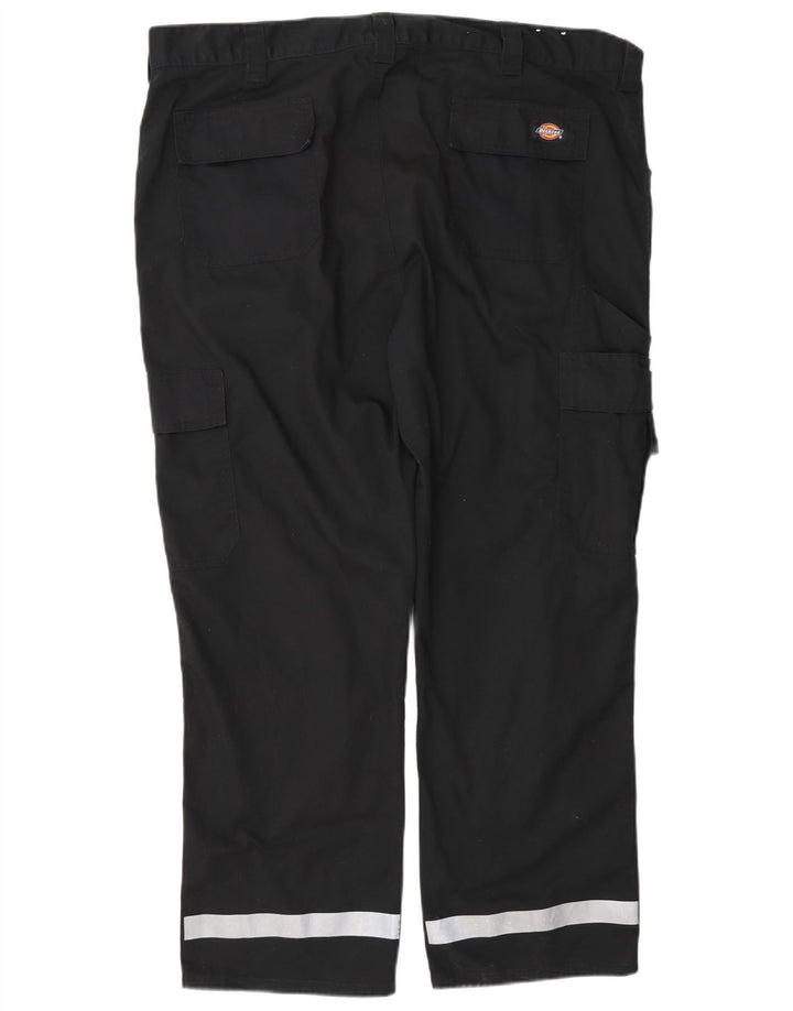 Męskie proste spodnie cargo Dickies W40 L28 Czarny poliester z blokami kolorów