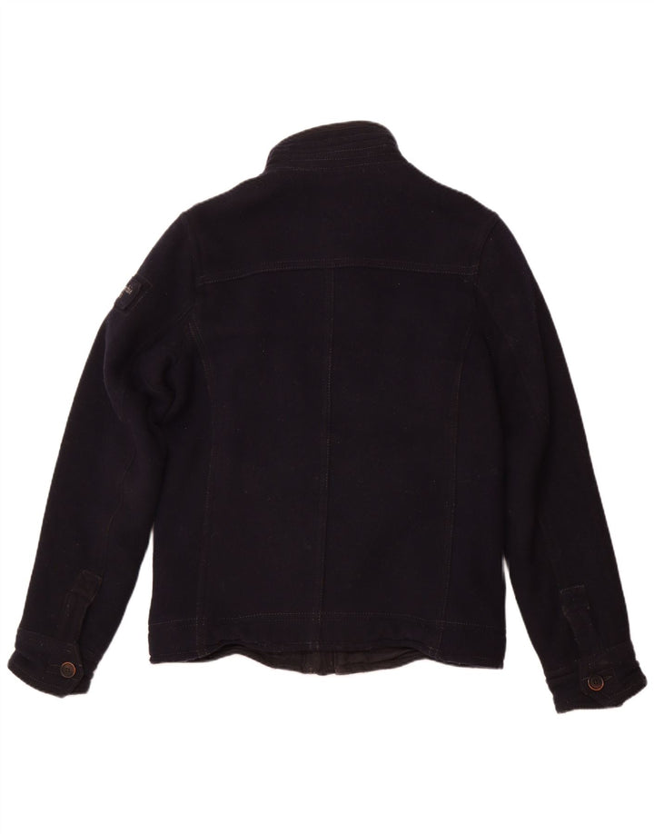 Męska kurtka wojskowa Abercrombie & Fitch UK 40, duża, granatowa, wełniana