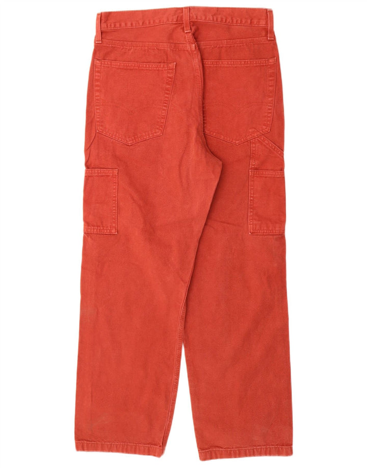 Męskie jeansy cargo proste Levi's W30 L30 czerwone bawełniane