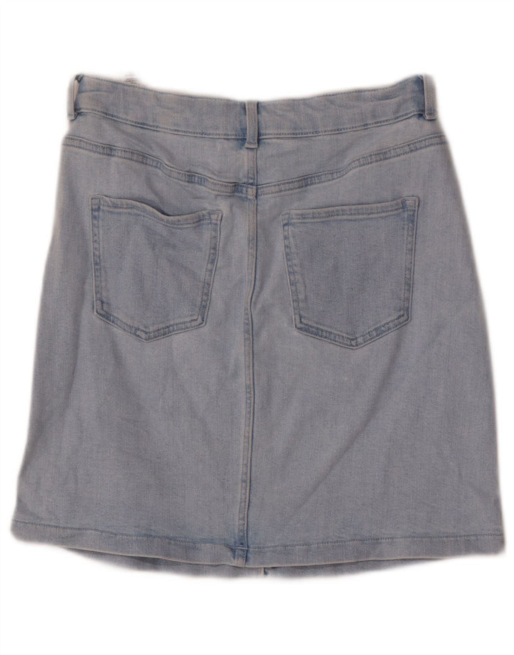 Marks & Spencer Damska spódnica dżinsowa UK 8 Small W26 Niebieska bawełna