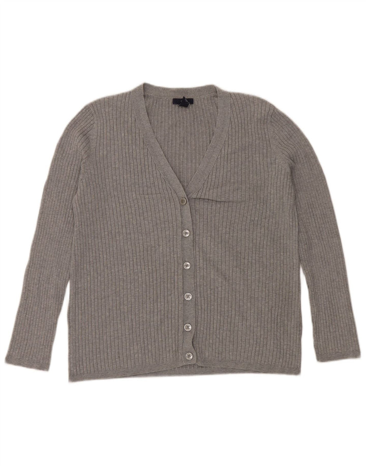 Sweter damski Gap Cardigan UK 14, duży, szary, bawełniany, klasyczny