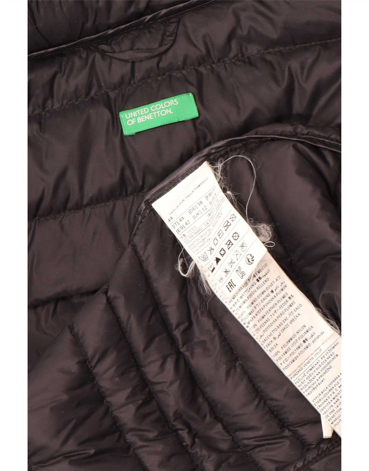 Damska kurtka ocieplana Benetton UK 12 Medium Black Nylon