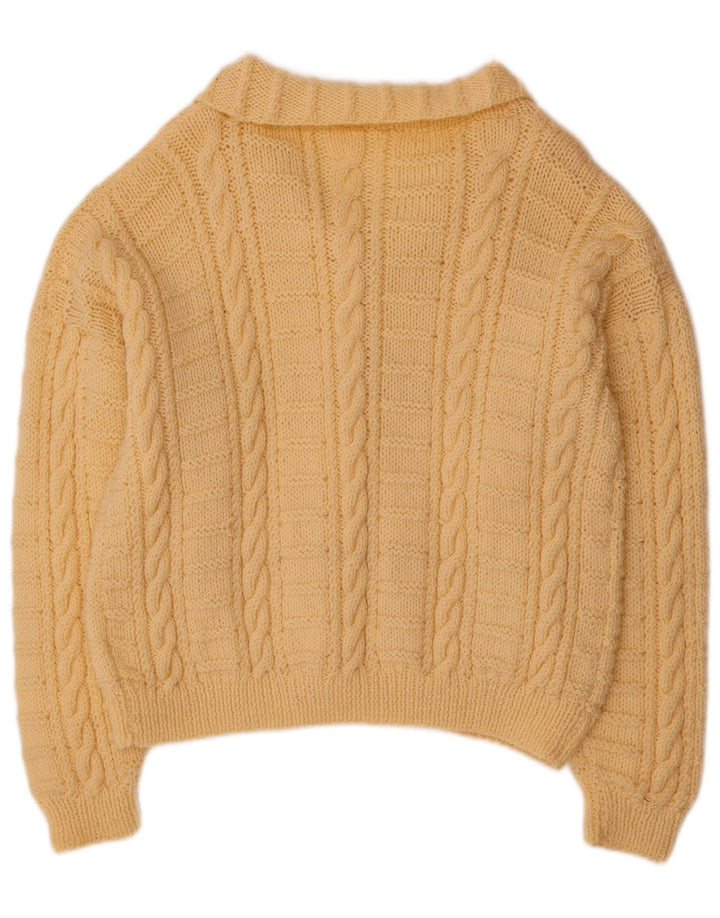 Sweter damski VINTAGE Crop Cardigan UK 18 XL, beżowy