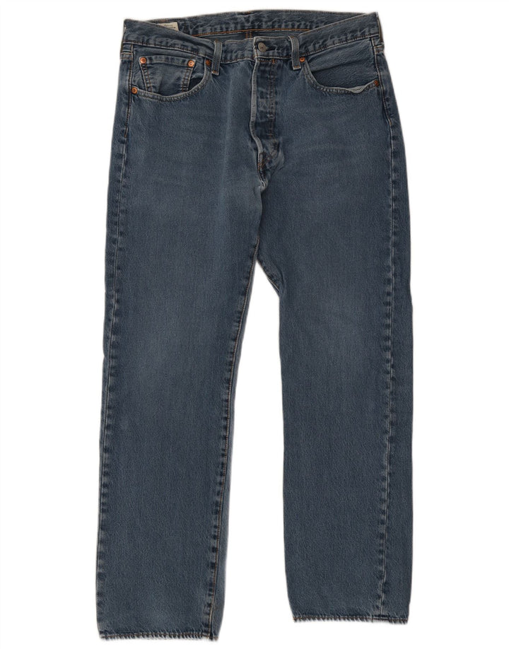 Męskie proste dżinsy Levi's W34 L30 Niebieskie bawełniane