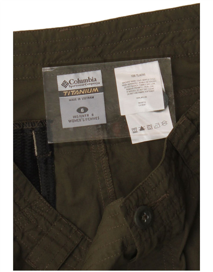 Damskie spodenki cargo Columbia US 6 Medium W30 Khaki Nylon