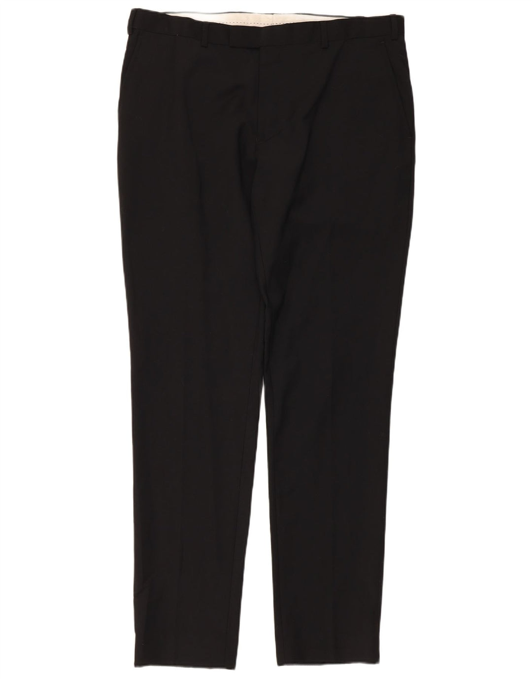 Męskie spodnie garniturowe Dkny Slim Fit W36 L33 Czarna wełna