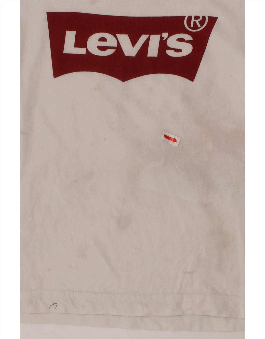 Chłopięcy T-shirt z grafiką LEVI'S, 3-4 lata, biała bawełna
