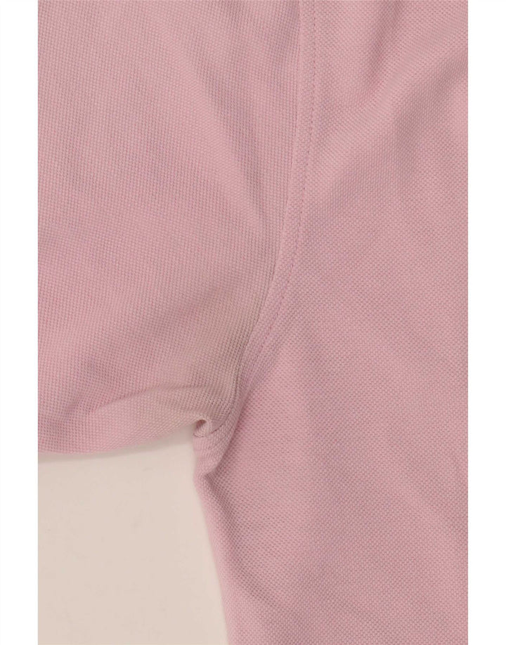 Męska koszulka polo Reebok, średnia, różowa, bawełniana