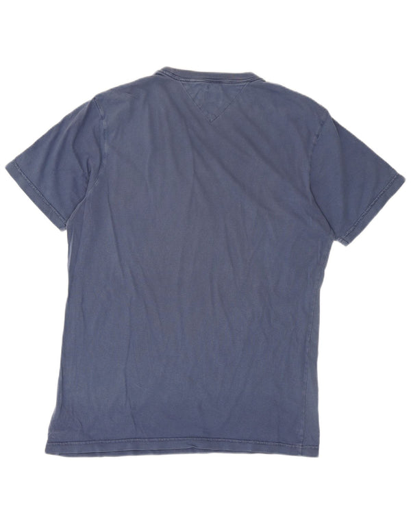 Męska koszulka z grafiką Tommy Hilfiger Top XL, granatowa, bawełniana