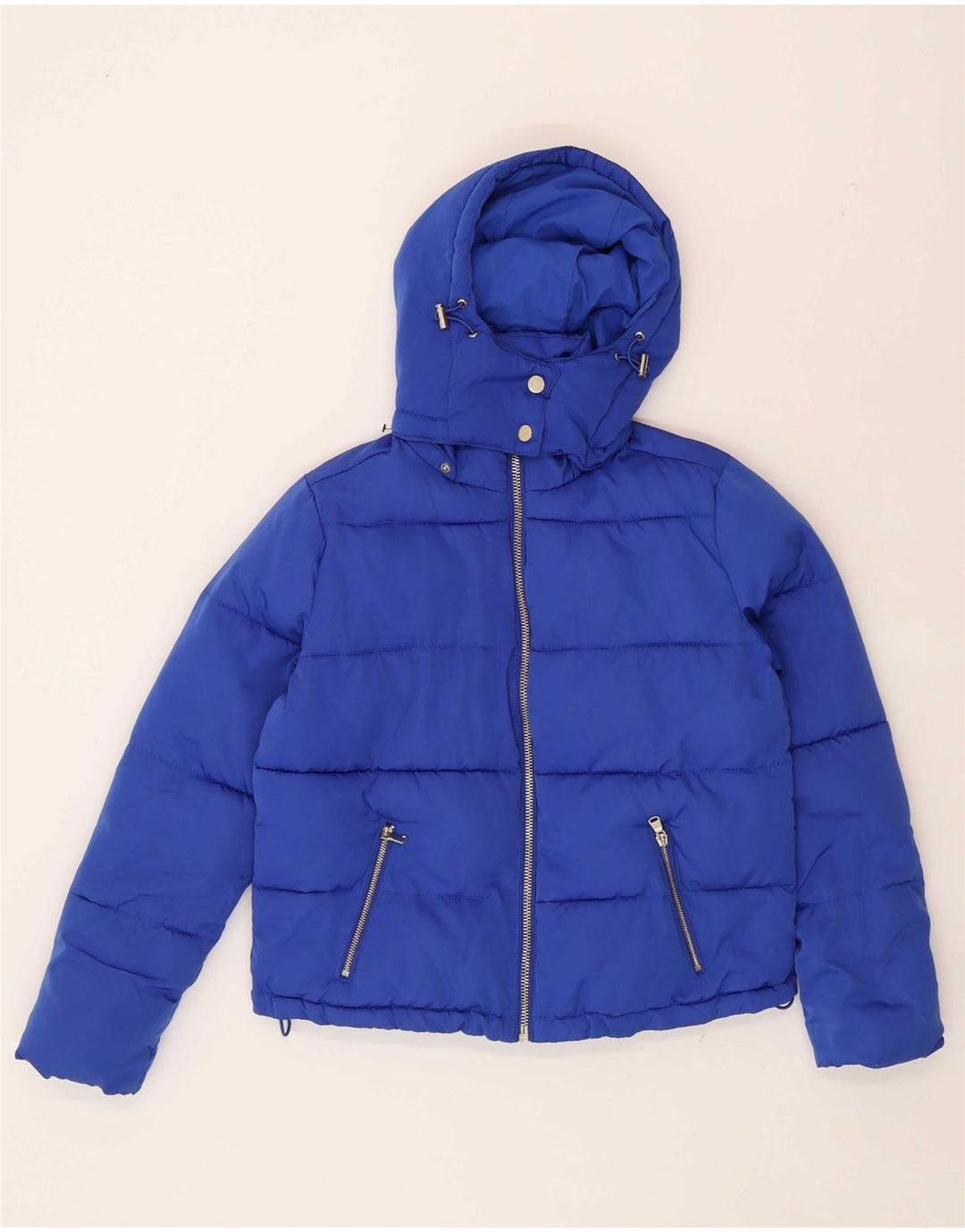MISS SELFRIDGE Womens Oversized Hooded Padded Jacket UK 4 XS Blue