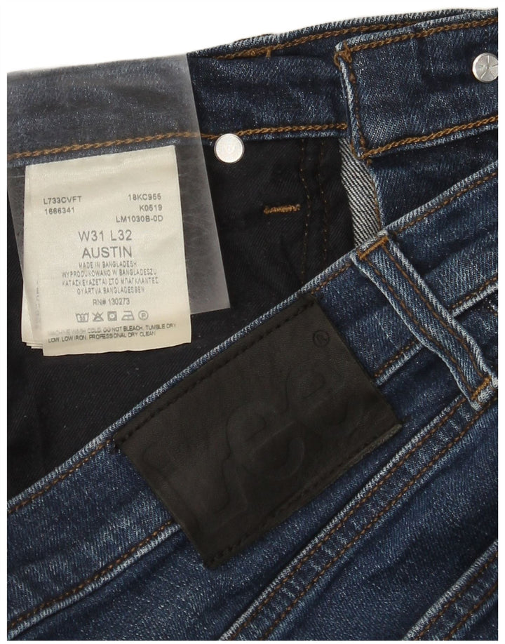 Męskie jeansy Lee Austin Tapered W31 L32 Niebieskie bawełniane