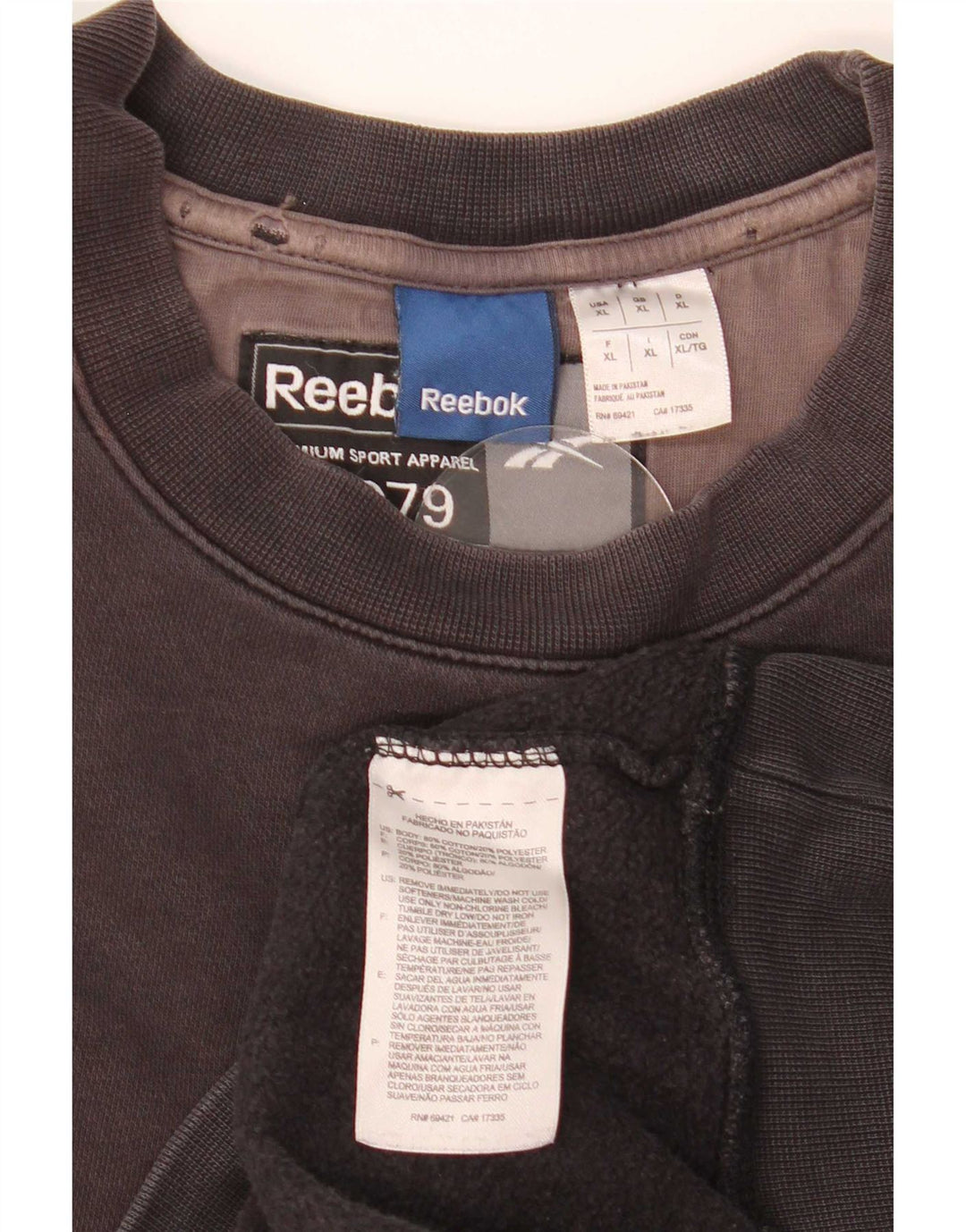 Męska bluza Reebok XL, czarna, bawełniana