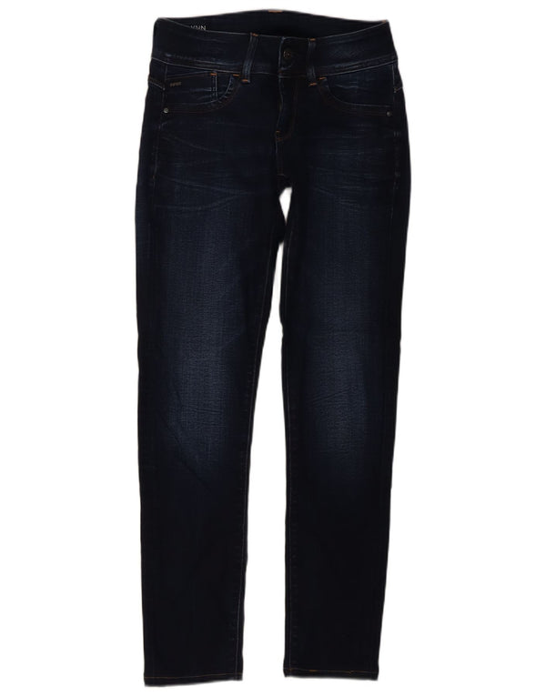 Damskie jeansy skinny Lynn G-STAR Mid Rise W26 L29 Granatowe