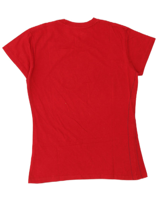 Damska koszulka z grafiką Hard Rock Cafe Monachium Top UK 12 Medium Red Music