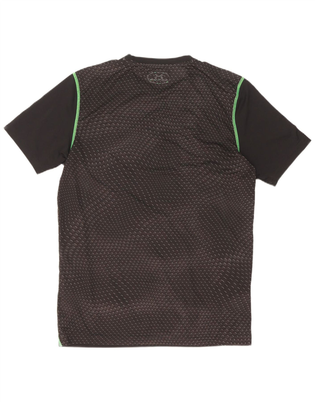 Under Armour Męski T-shirt Top Mały Czarny Geometryczny Poliester