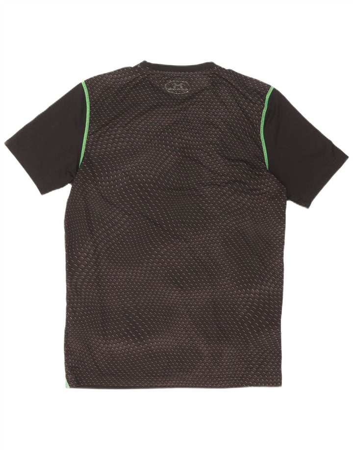 Under Armour Męski T-shirt Top Mały Czarny Geometryczny Poliester