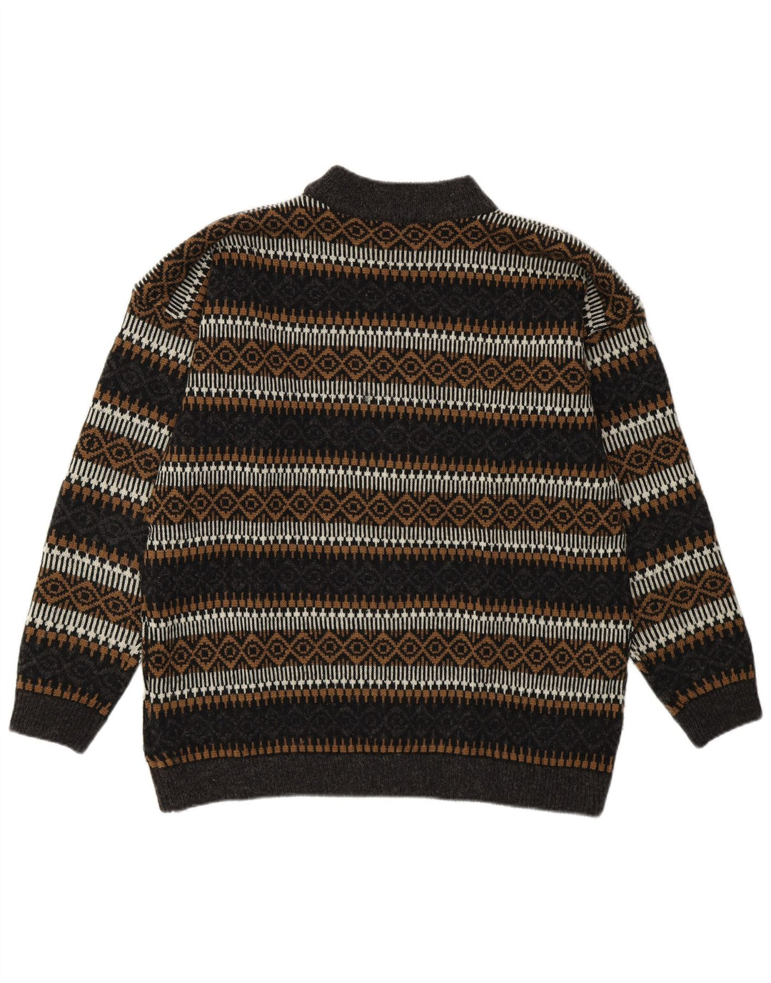 Męski sweter z golfem Esprit EU 36, mały, wielokolorowy, geometryczny