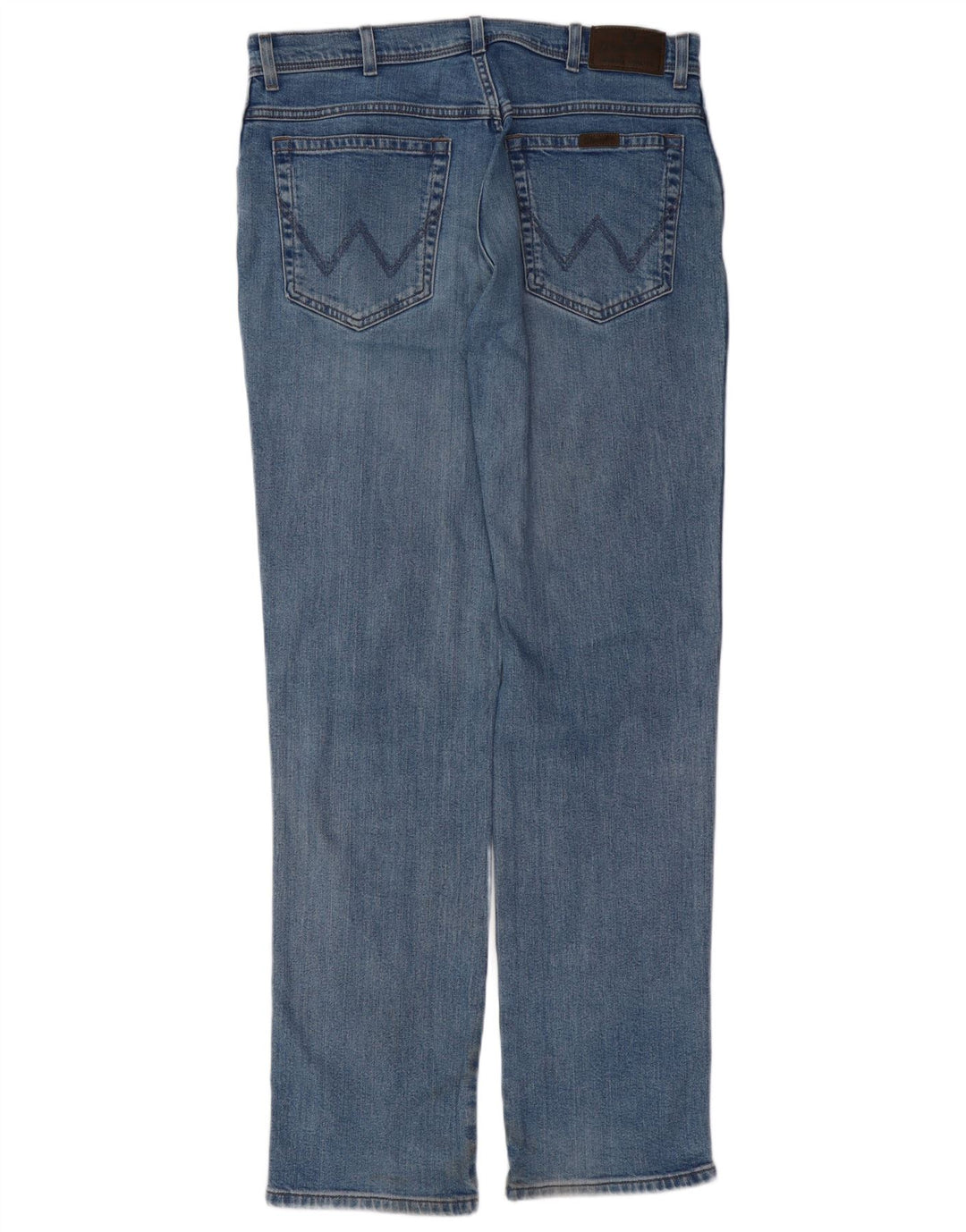 WRANGLER Męskie proste dżinsy W36 L34 Niebieskie, bawełniane
