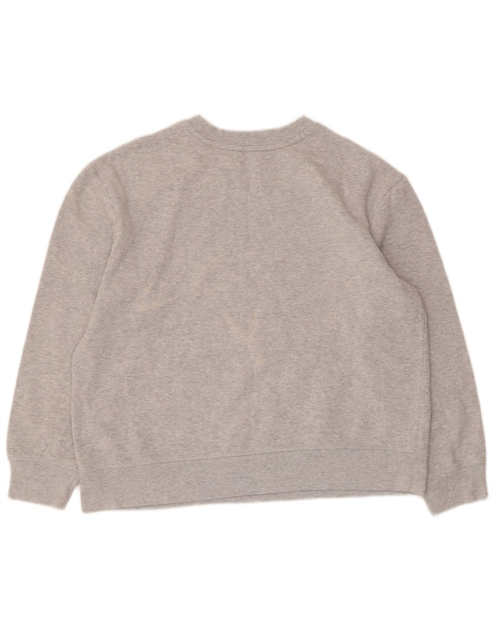 Marks & Spencer Damska bluza z grafiką, UK 16, duża, szara bawełna