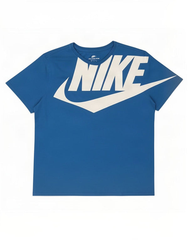 Nike Mens Athletic Cut Graphic T-Shirt Top XL Blue