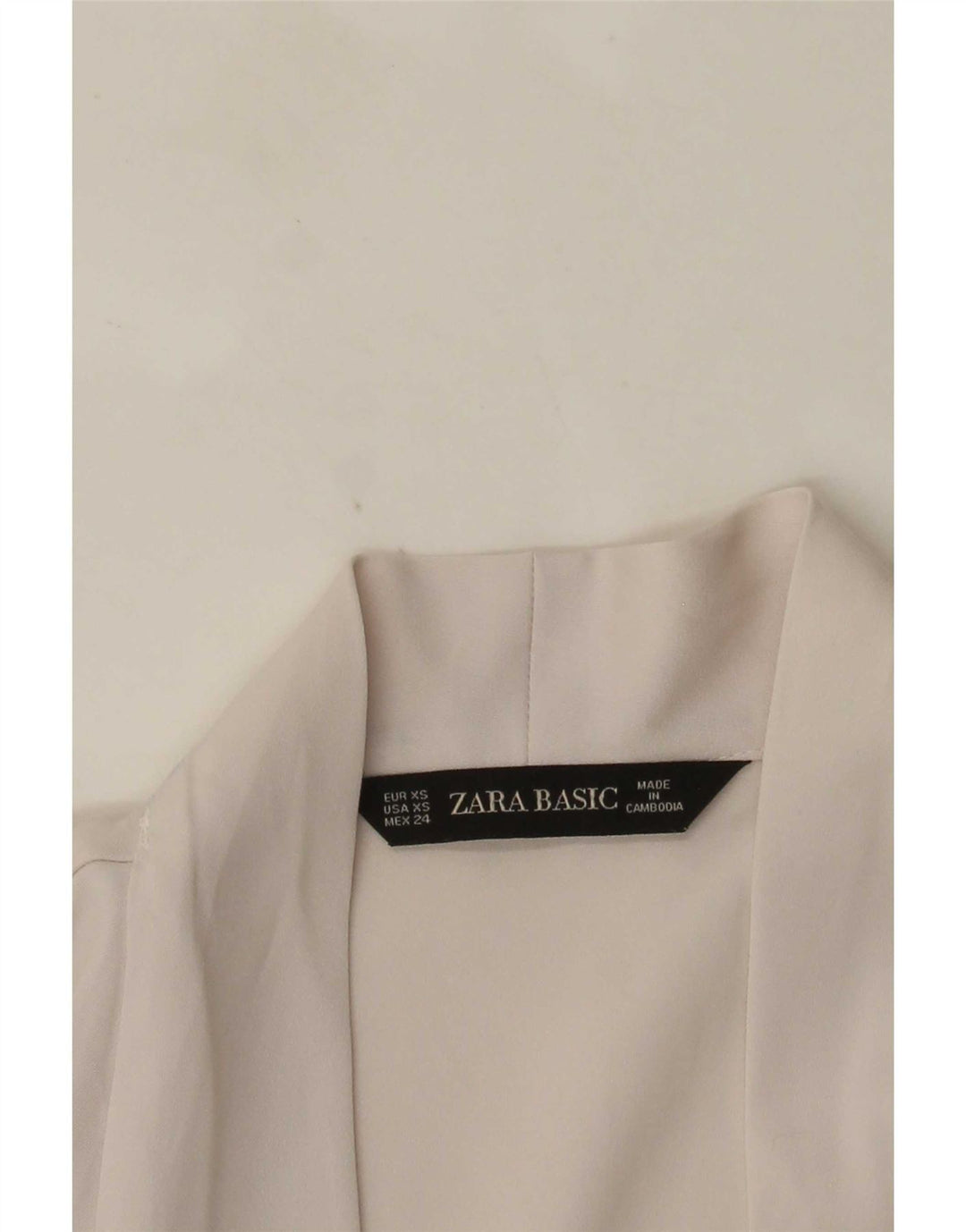 Damska bluzka oversize z długim rękawem Zara UK 6 XS biała