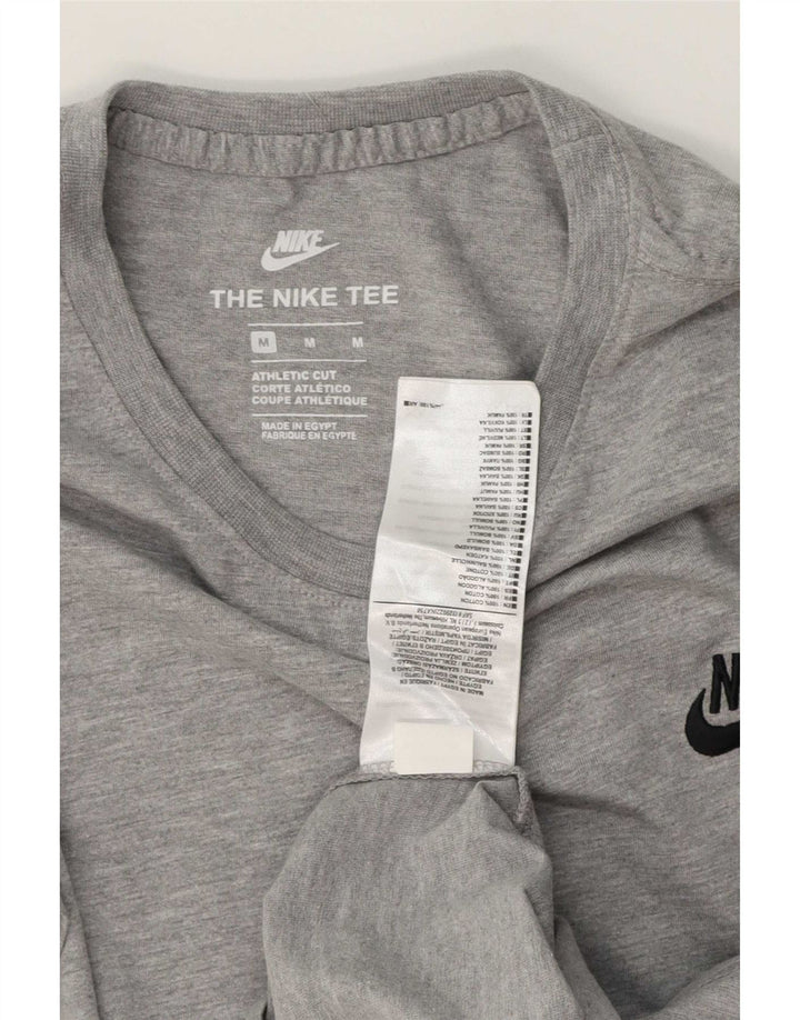 Męski T-shirt Nike o kroju sportowym, średnioszary, bawełniany