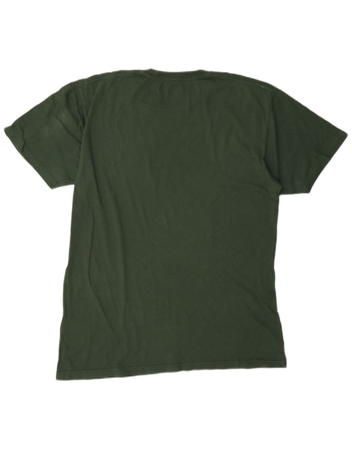 Męski T-shirt z grafiką Vans, duży, zielony, bawełniany