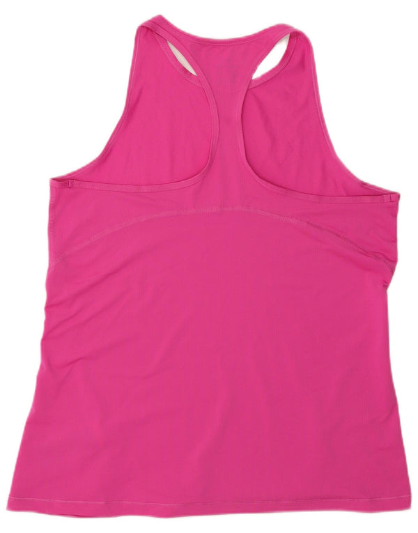 Damska koszulka z kamizelką Nike Dri Fit UK 14, duża, różowa, poliester