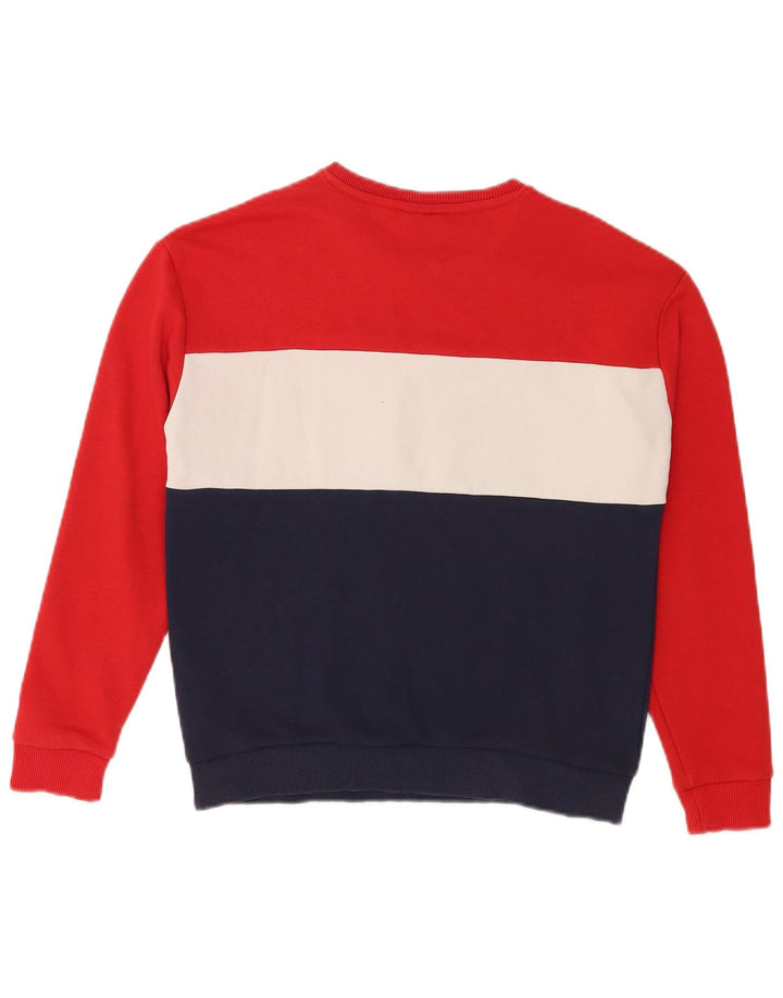 Damska bluza Fila Graphic Oversize Sweter UK 10 Small Red Colorblock